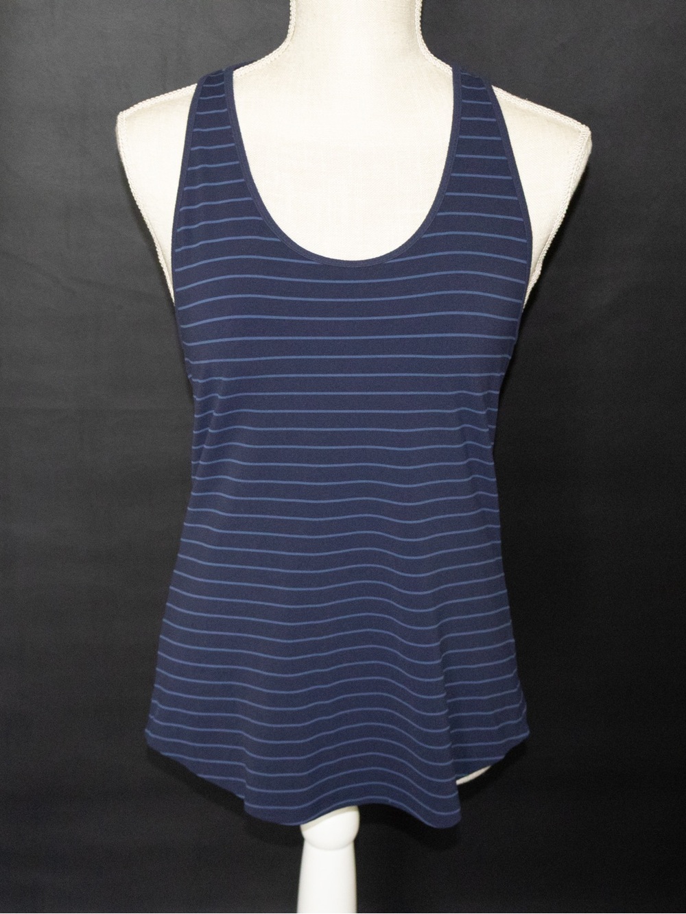 Athletica Women's Navy Blue Striped Tank Top NWOT Medium